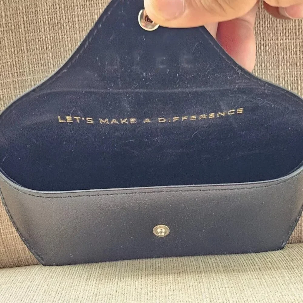 Diff Eyewear Sunglasses Case Black Semi Hard Case for Glasses or Sunglasses